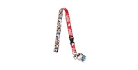 Hello Kitty Lanyard with Breakaway Rubber Charm and Id Sleeve