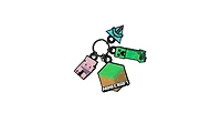Minecraft Icons Multi-Charm Keychain