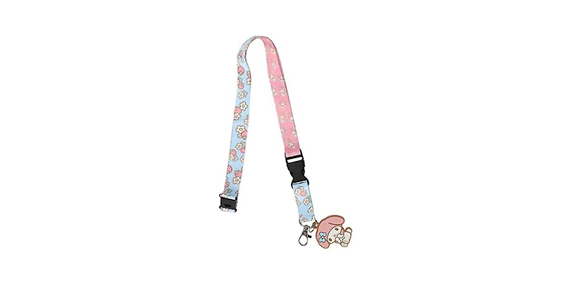 My Melody Floral Lanyard With Character Charm