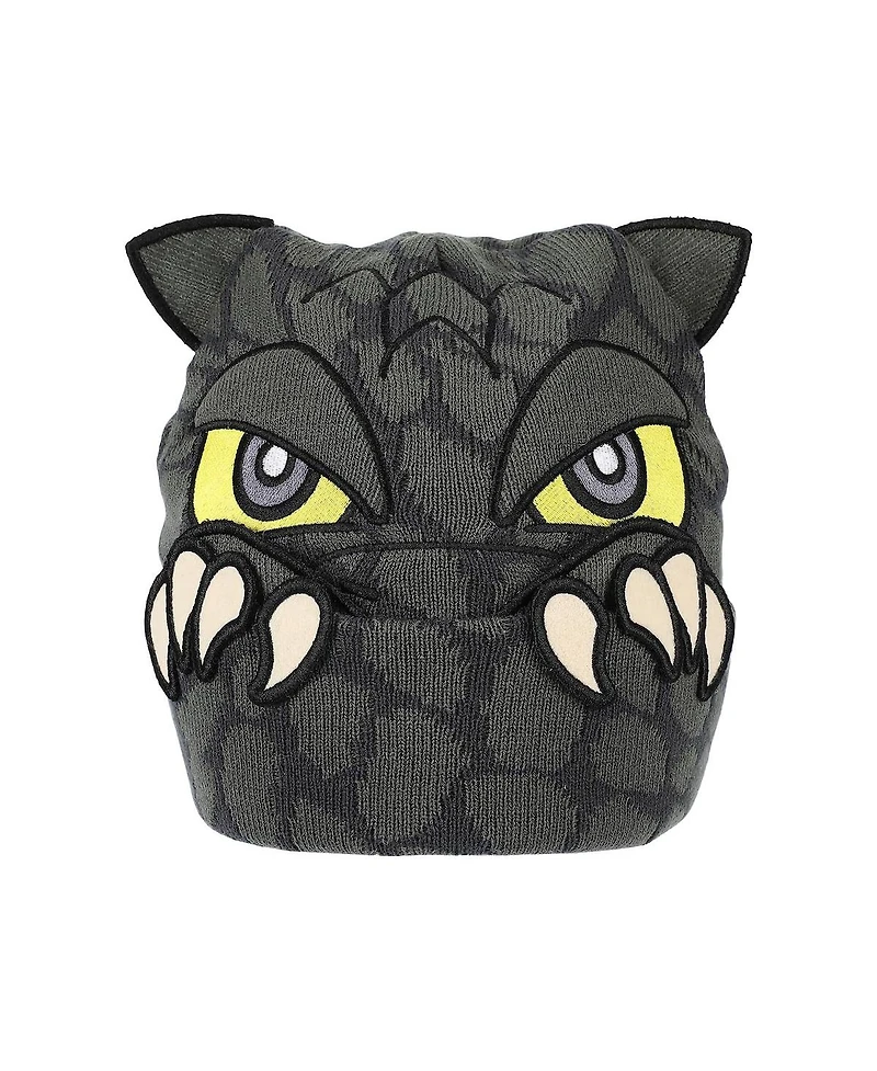 Godzilla Men's Peekaboo Claws Gray Cuff Beanie