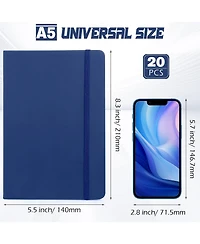 Gnuadz Lined Journal Notebooks A5 Hardcover Pu Leather Wide Ruled