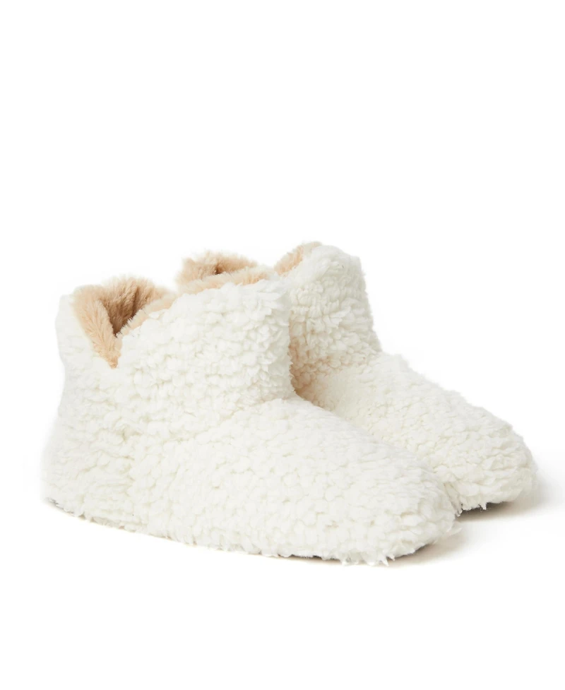 Dearfoams Women's Chelsea Sherpa Bootie Slippers
