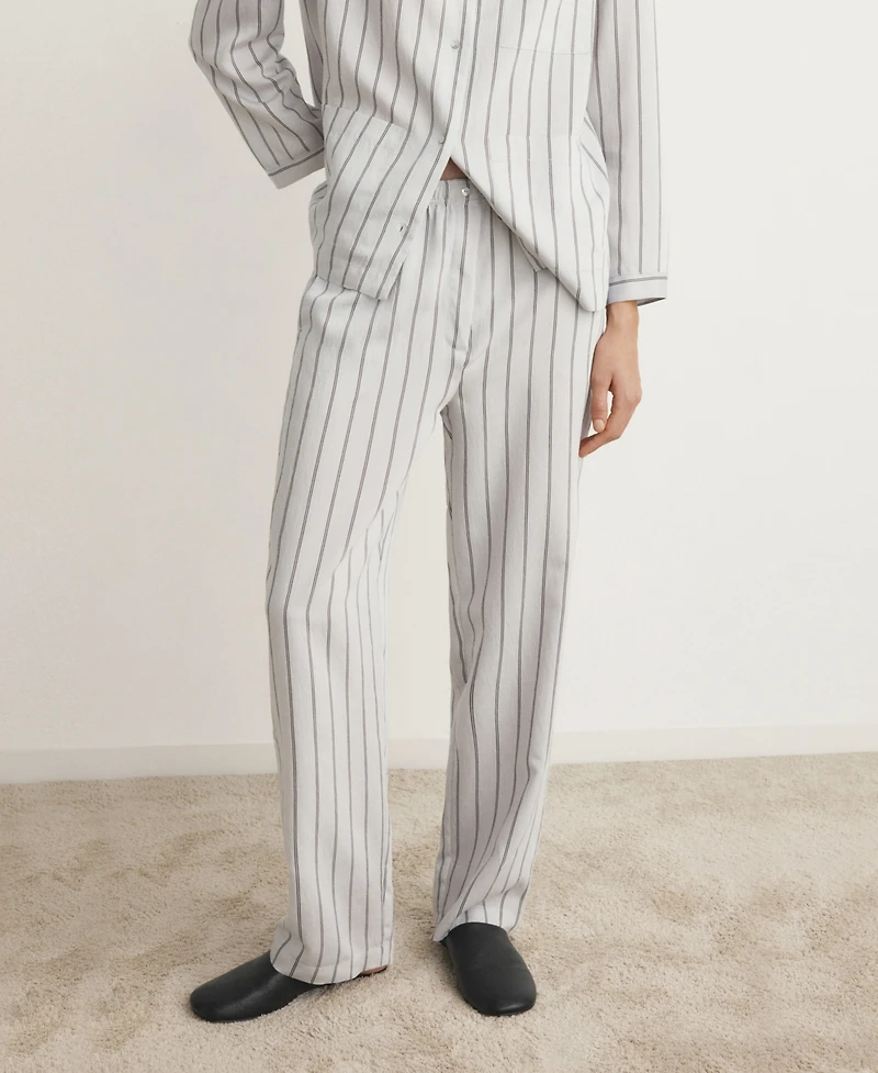 Mango Women's Striped Pajama Pants