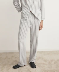 Mango Women's Striped Pajama Pants