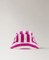 Mango Women's Striped Cotton Terry Bucket Hat