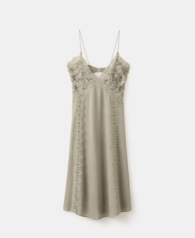 Mango Women's Embroidered Detail Dress