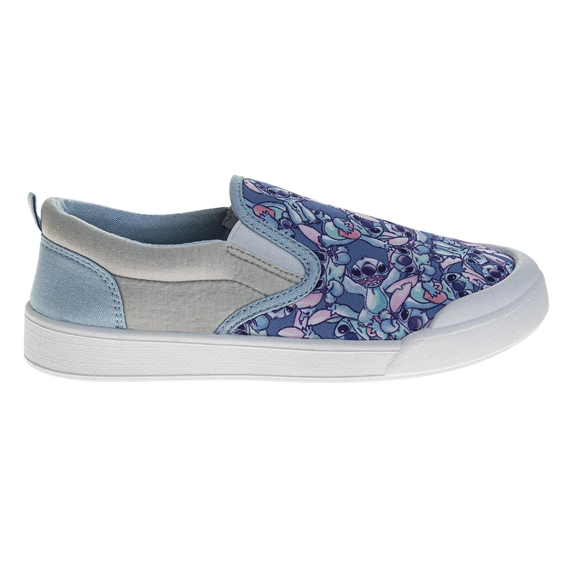 Disney Women's Stitch Slip On Canvas Sneakers Easy On/Off Casual Wear Comfort Fit