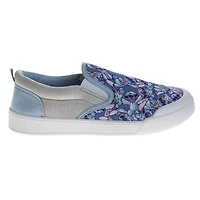 Disney Women's Stitch Slip On Canvas Sneakers Easy On/Off Casual Wear Comfort Fit
