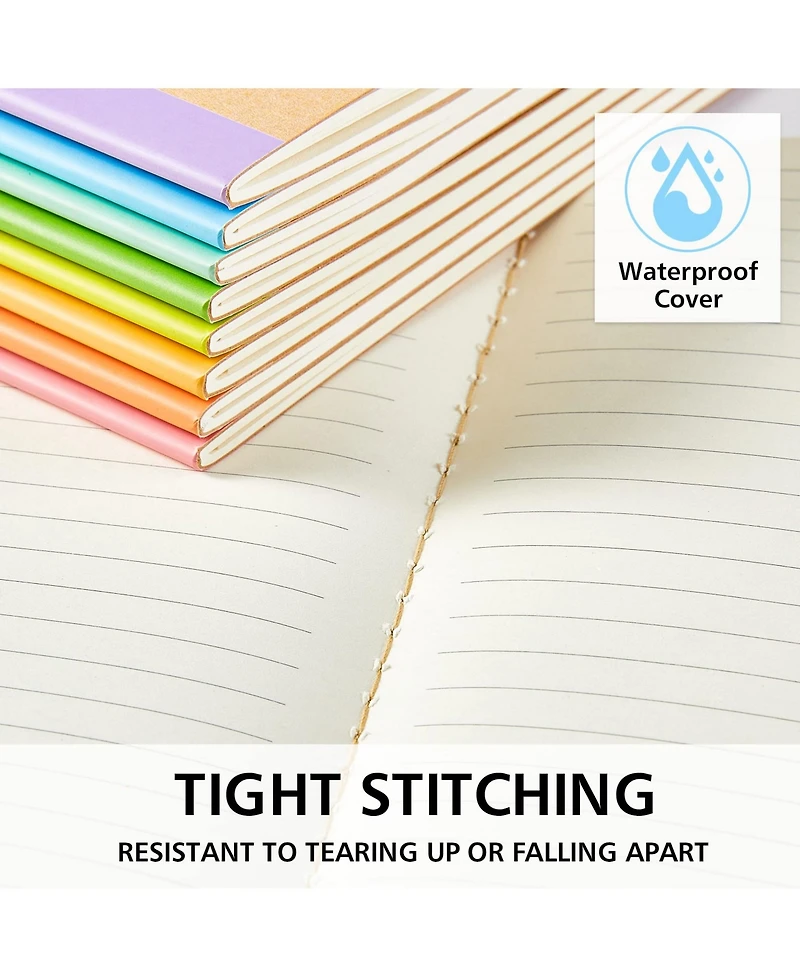 Gnuadz Composition Notebooks Lined Journals Rainbow Spines