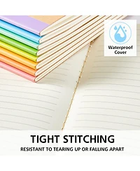 Gnuadz Composition Notebooks Lined Journals Rainbow Spines