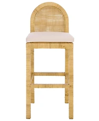 Safavieh Tojo Cane Round Back Bar Stool