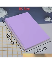 Gnuadz Spiral Notebook Plastic Hardcover College Ruled Journal