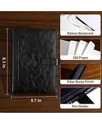 Gnuadz Lined Leather Journal Vintage Tree Magnetic Closure Hardcover Diary