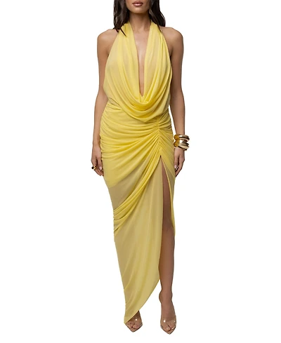 Jluxlabel Women's Ariana Plunge Halter Dress