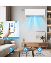 Xo 19 SEER2 24000 Btu Mini Split Ac and Heat Pump, Cools/Heats Up to 1500 Sq.Ft, 230V