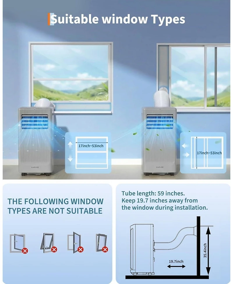 Xo Portable Air Conditioner, Cools/Heats Up to 450 Sq.Ft, 10000 Btu