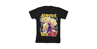 Dragon Ball Z Boys Super Saiyan Character Group Black Crew Neck Short Sleeve T-shirt-xxl