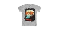Ac/Dc Boys Acdc Let There Be Rock Youth Athletic Heather T-shirt-Large