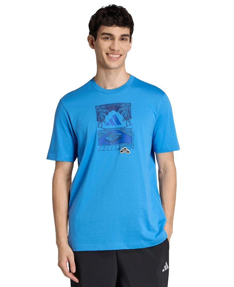adidas Men's Summer Slides Relax Graphic T-Shirt