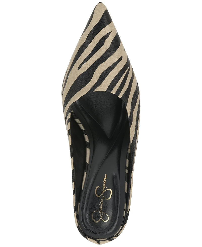 Jessica Simpson Women's Wilix Pointed Toe High-Heel Dress Mules