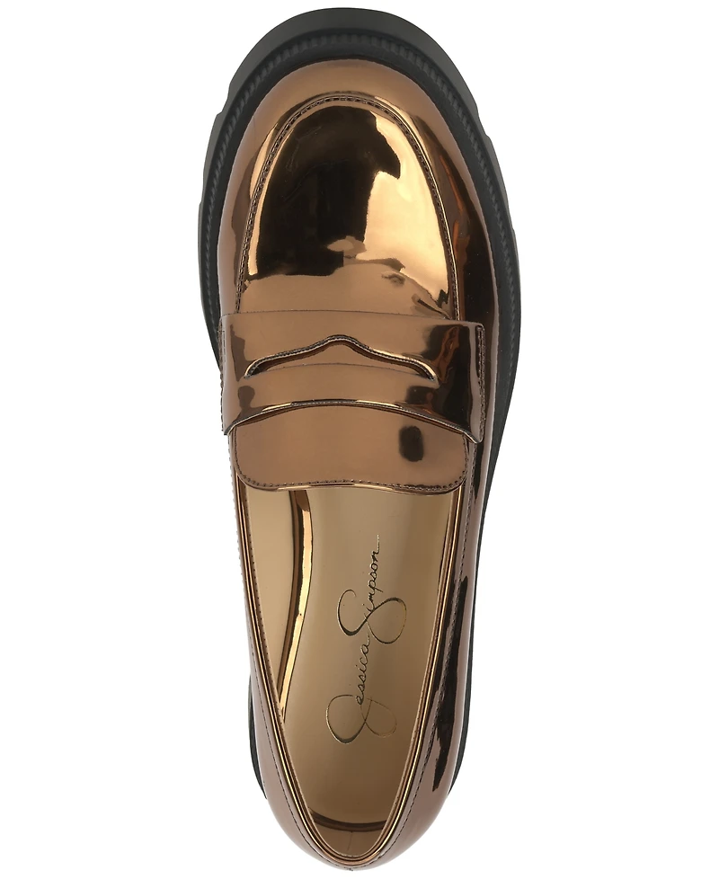 Jessica Simpson Women's Ullinia Platform Penny Loafers