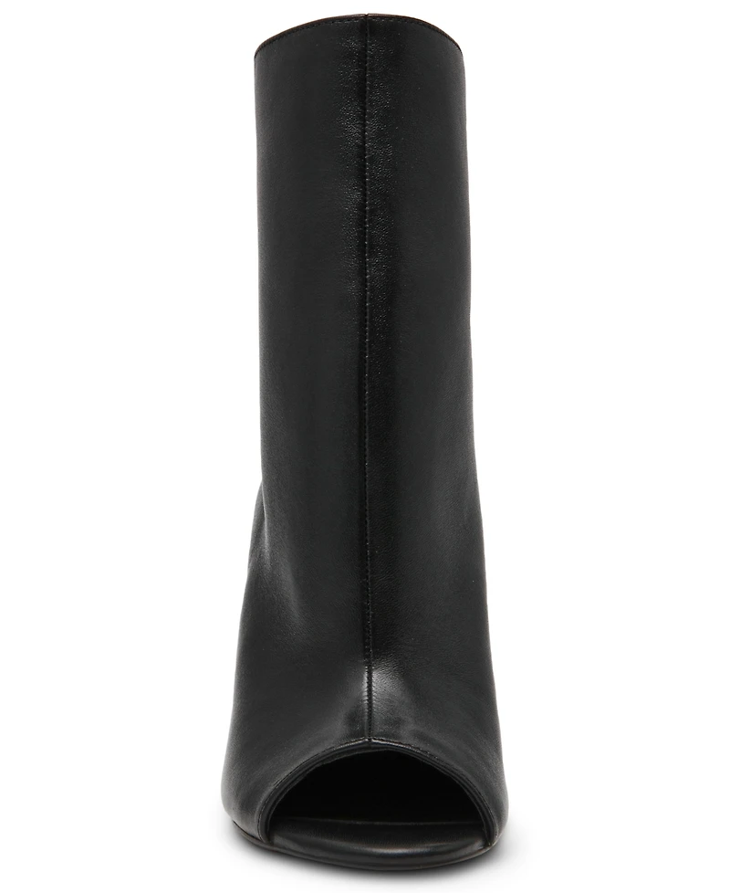 Steve Madden Women's Rylix Peep Toe Sculpted Wedge Booties