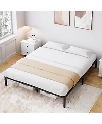 gaomon 10" Bed Frame, Heavy Duty Platform Bed with Storage Space, Steel Support, No Box Spring Needed