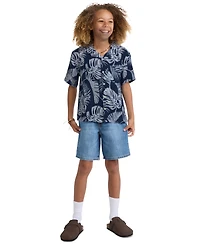 abercrombie kids Boys' 5-18 Gauze Camp Shirt