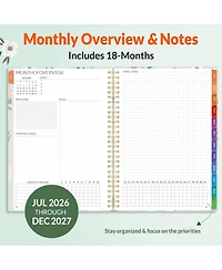 Gnuadz Monthly Planner 2026-2027 18 Months Spiral Binding Organizer