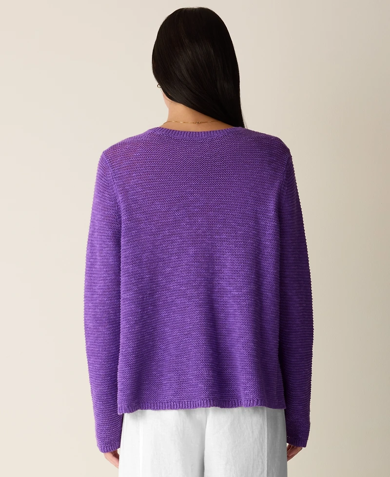 Eileen Fisher Women's Long-Sleeve Crewneck Sweater, Regular & Plus