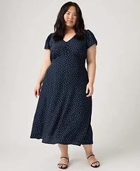 Levi's Plus Lilith V-Neck Midi Dress