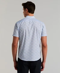 Perry Ellis Men's Wave Print Short-Sleeve Shirt