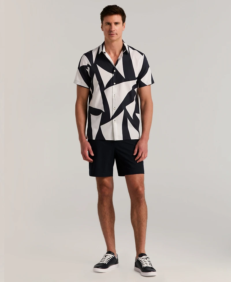 Perry Ellis Men's Sail Print Short Sleeve Shirt
