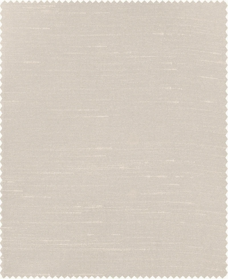 Half Price Drapes Off White Ruched Vintage Textured Faux Dupioni Silk Curtain
