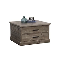 Sauder Aspen Post Coffee Table, Pebble Pine finish