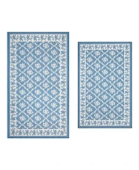 Laura Ashley Printed Chenille Merley 2-Pc. Rug Set