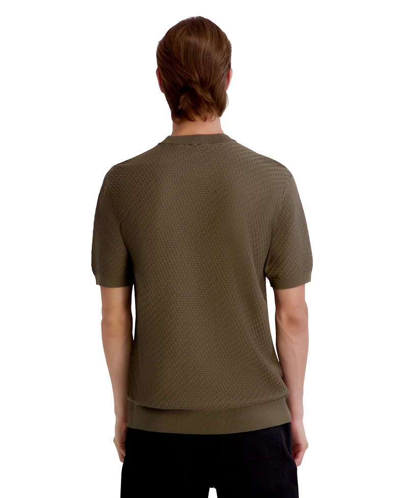 Karl Lagerfeld Paris Men's Short-Sleeve Sweater