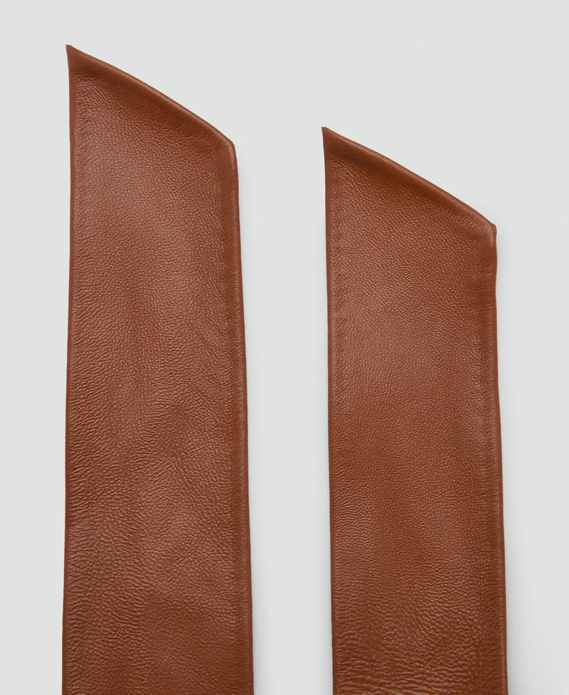 Mango Women's Leather Cummerbund Belt