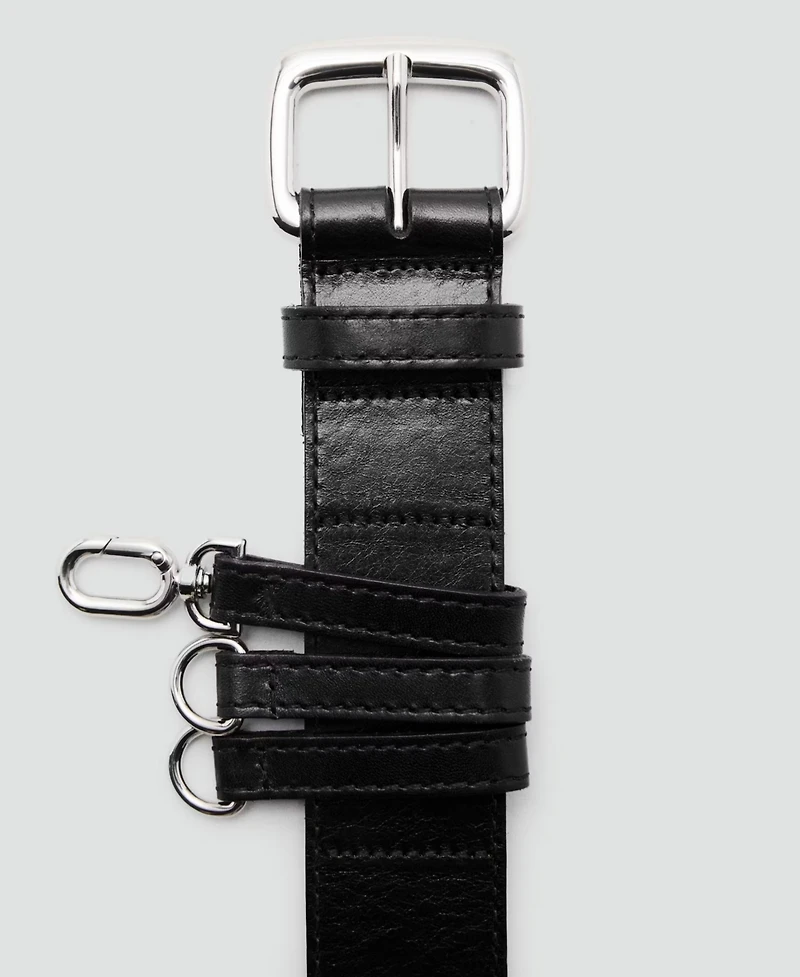 Mango Women's Belt Loops Leather