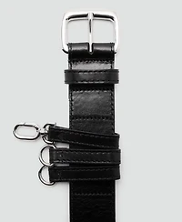 Mango Women's Belt Loops Leather