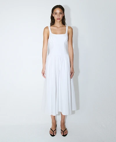 Mango Women's Open-Back Corset Dress