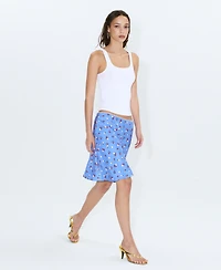 Mango Women's Floral Print Skirt