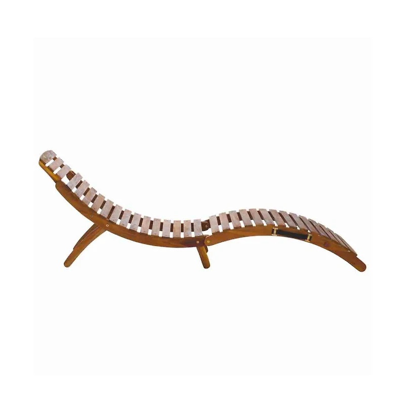 Augusta Home Fanty Folding Sunlounger