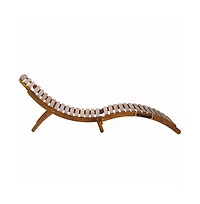 Augusta Home Fanty Folding Sunlounger
