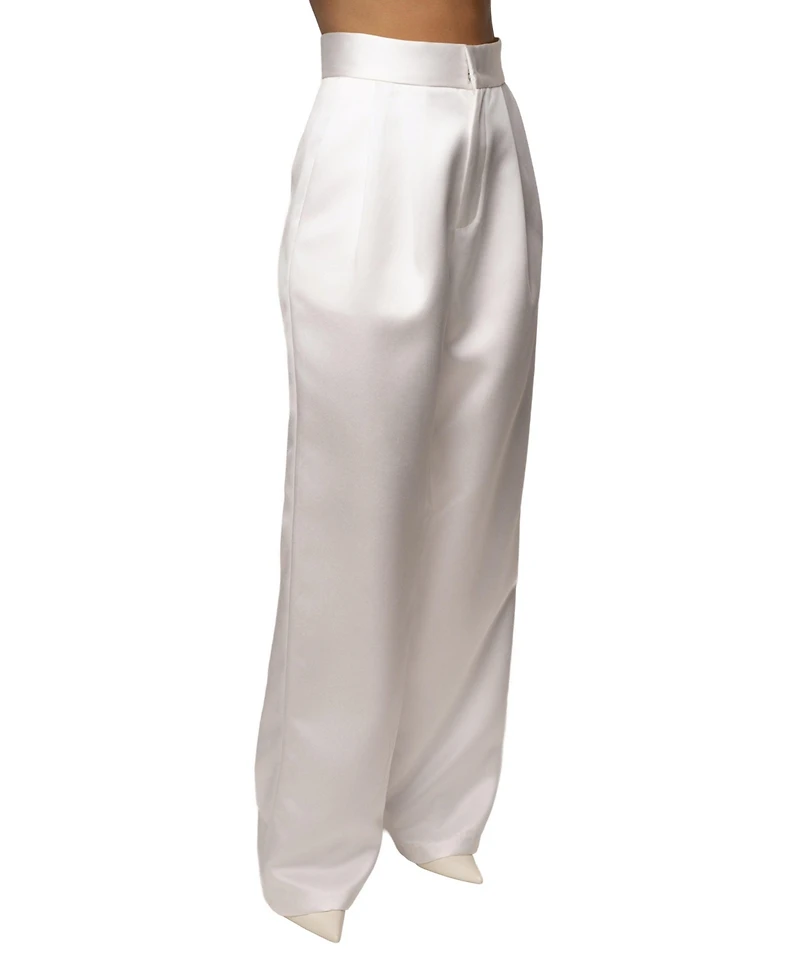 Jluxlabel Women's City Nights Satin Trouser