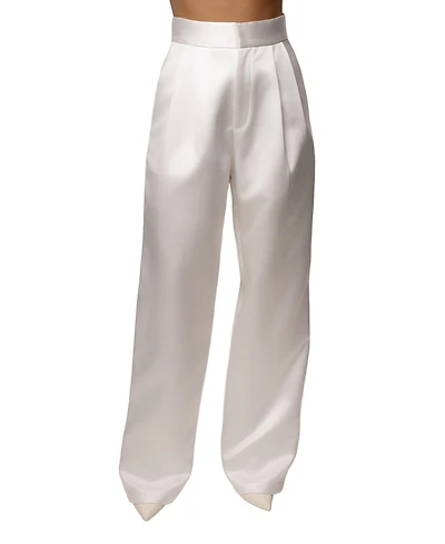 Jluxlabel Women's City Nights Satin Trouser