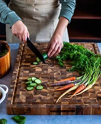 Teakhaus Butcher Block Large Carving Cutting Board, 24" x 18"