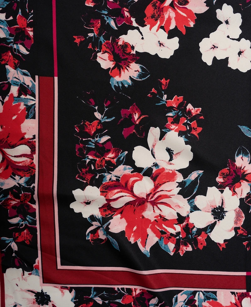 Vince Camuto Posy Floral Border Square Scarf