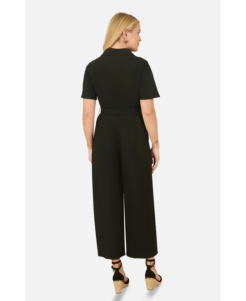 Yumi Women's Utility Relaxed Fit Jumpsuit
