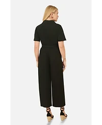 Yumi Women's Utility Relaxed Fit Jumpsuit